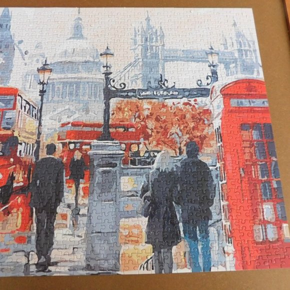 London Street Unbranded 1000 pc Jigsaw Puzzle 27x20 inches YSK-B024 COMPLETE - Picture 3 of 12